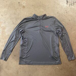 Under Armour Fish Hunter Loose Fit 1/4-Zip Pullover Gray Size XXL